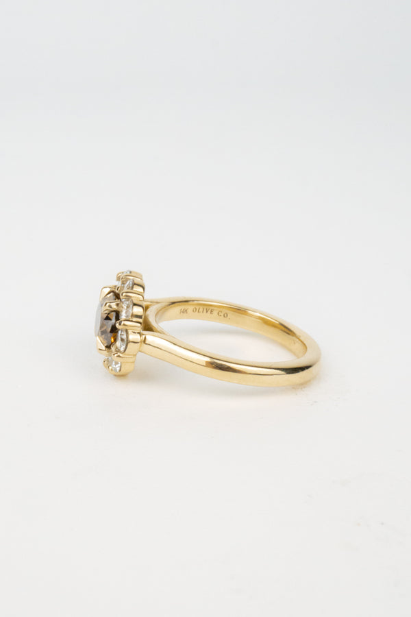 Iverson Engagement Ring- 2.2ctw Brown Diamond