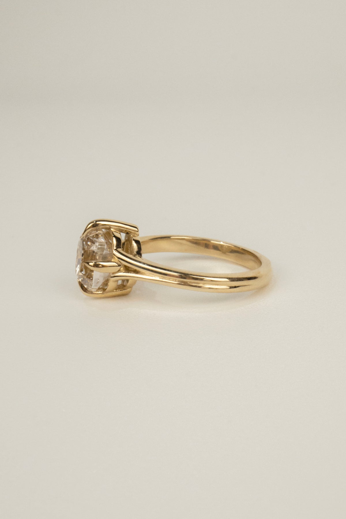 Sylvie Engagement Ring (Modified)- 2.7ct Specialty Champagne Cushion