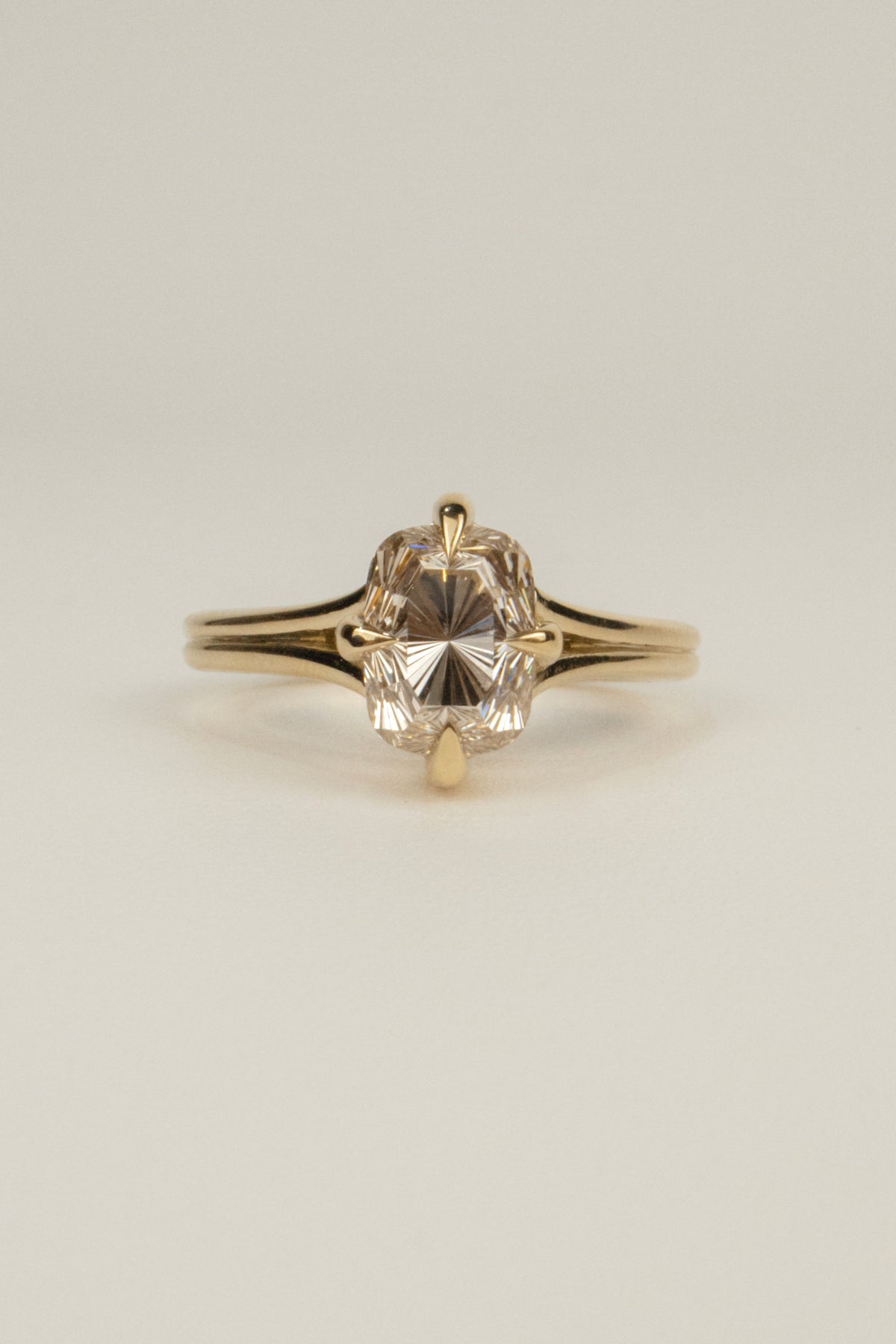 Sylvie Engagement Ring (Modified)- 2.7ct Specialty Champagne Cushion