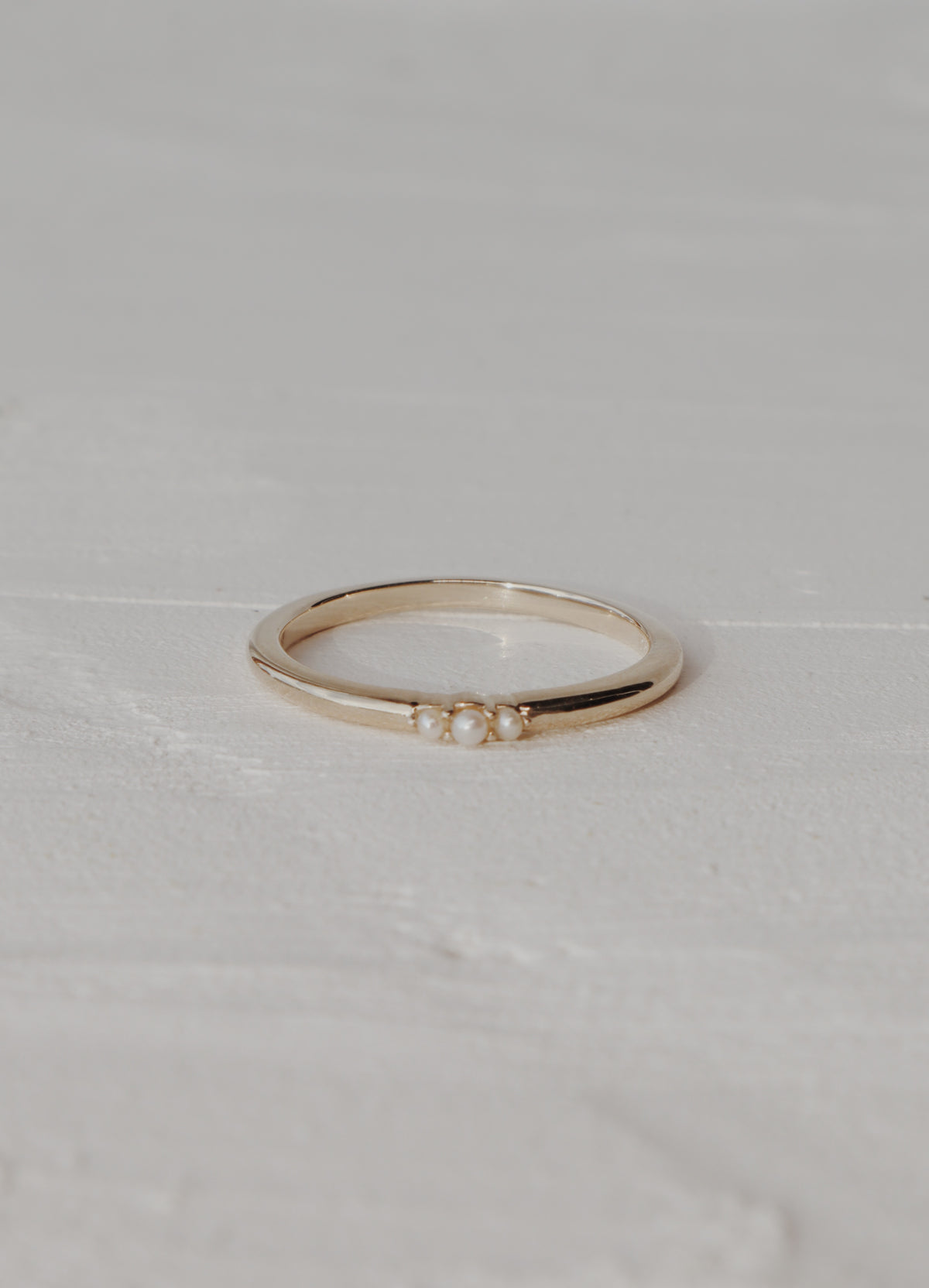 10k Bella Pearl Ring