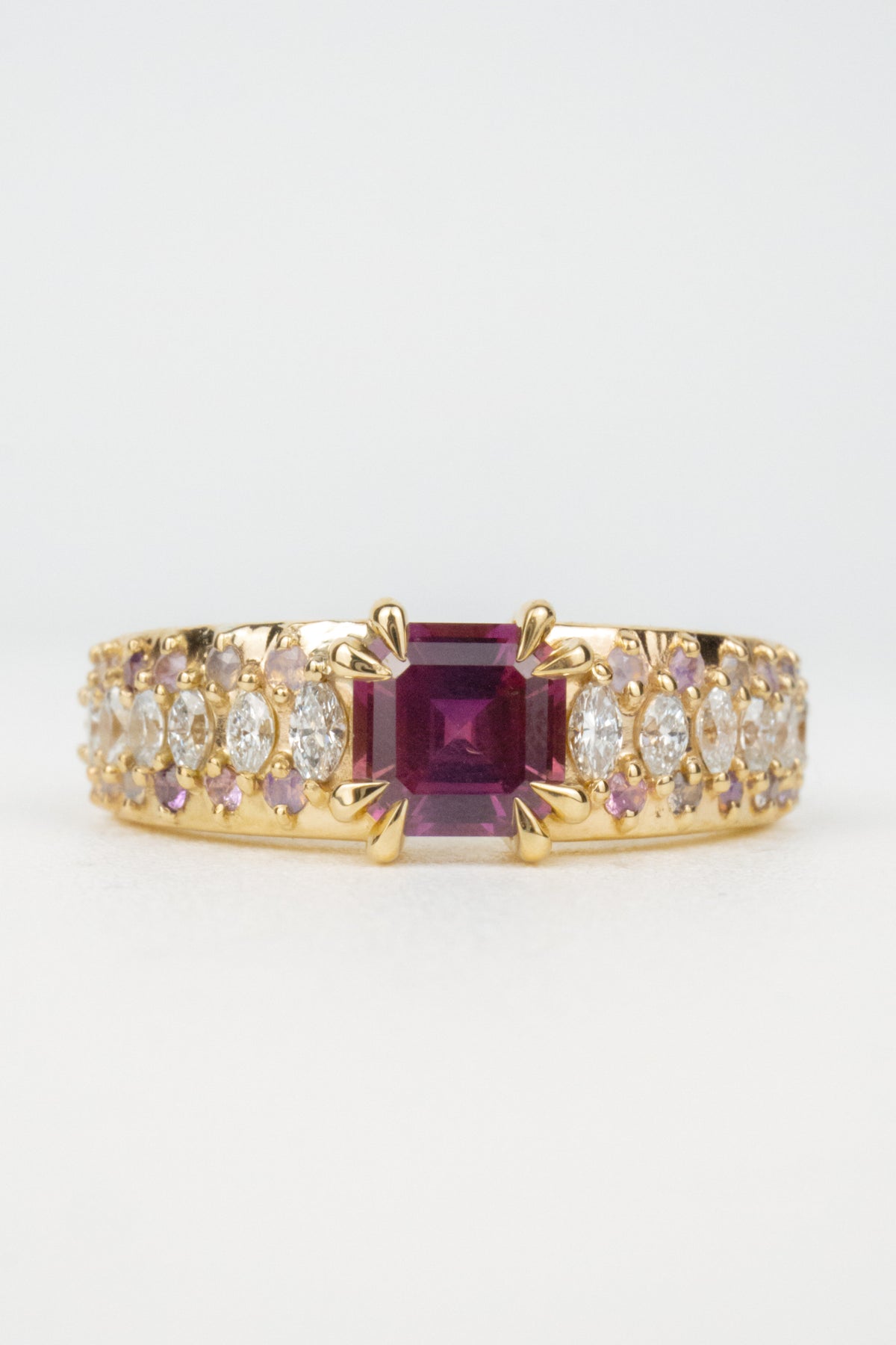 Madden Engagement Ring- 0.9ct Natural Pink Sapphire