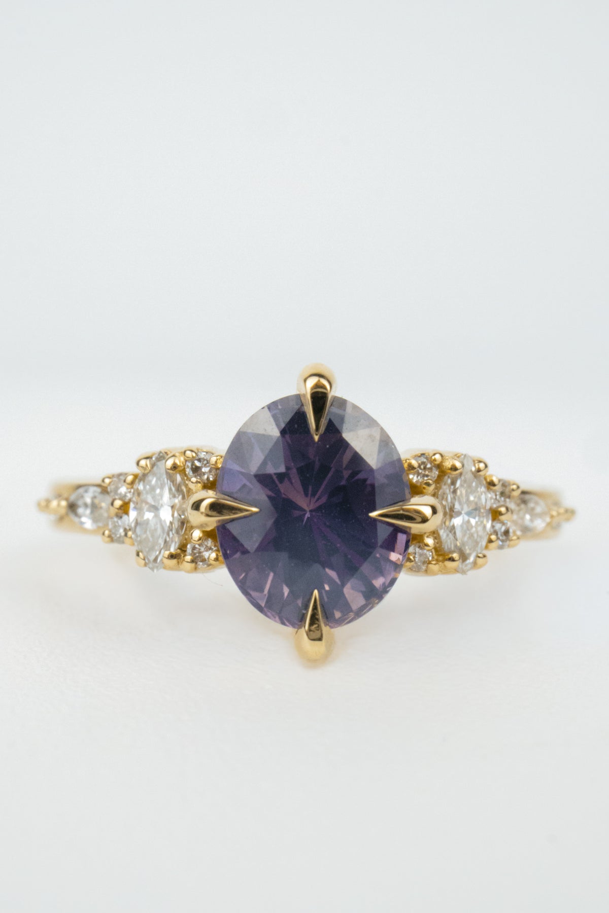 Madeline Engagement Ring- 1.70ct Oval Sri Lanka Sapphire
