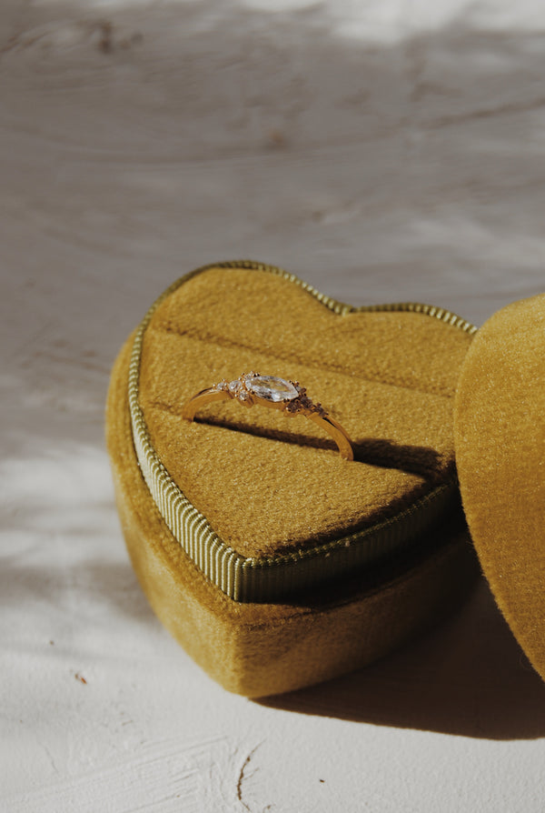 Heart Ring Box- Chartreuse