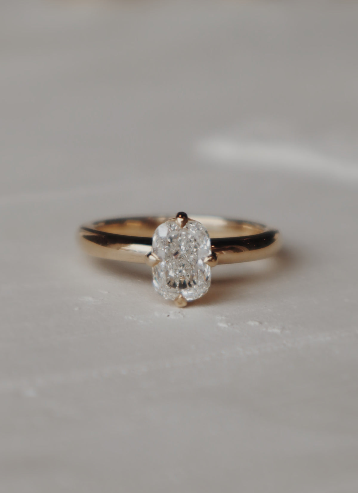 Astrid Elongated Cushion Cut Engagement Ring