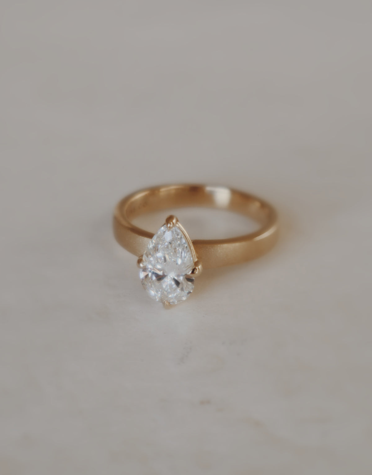 Evan Pear Engagement Ring