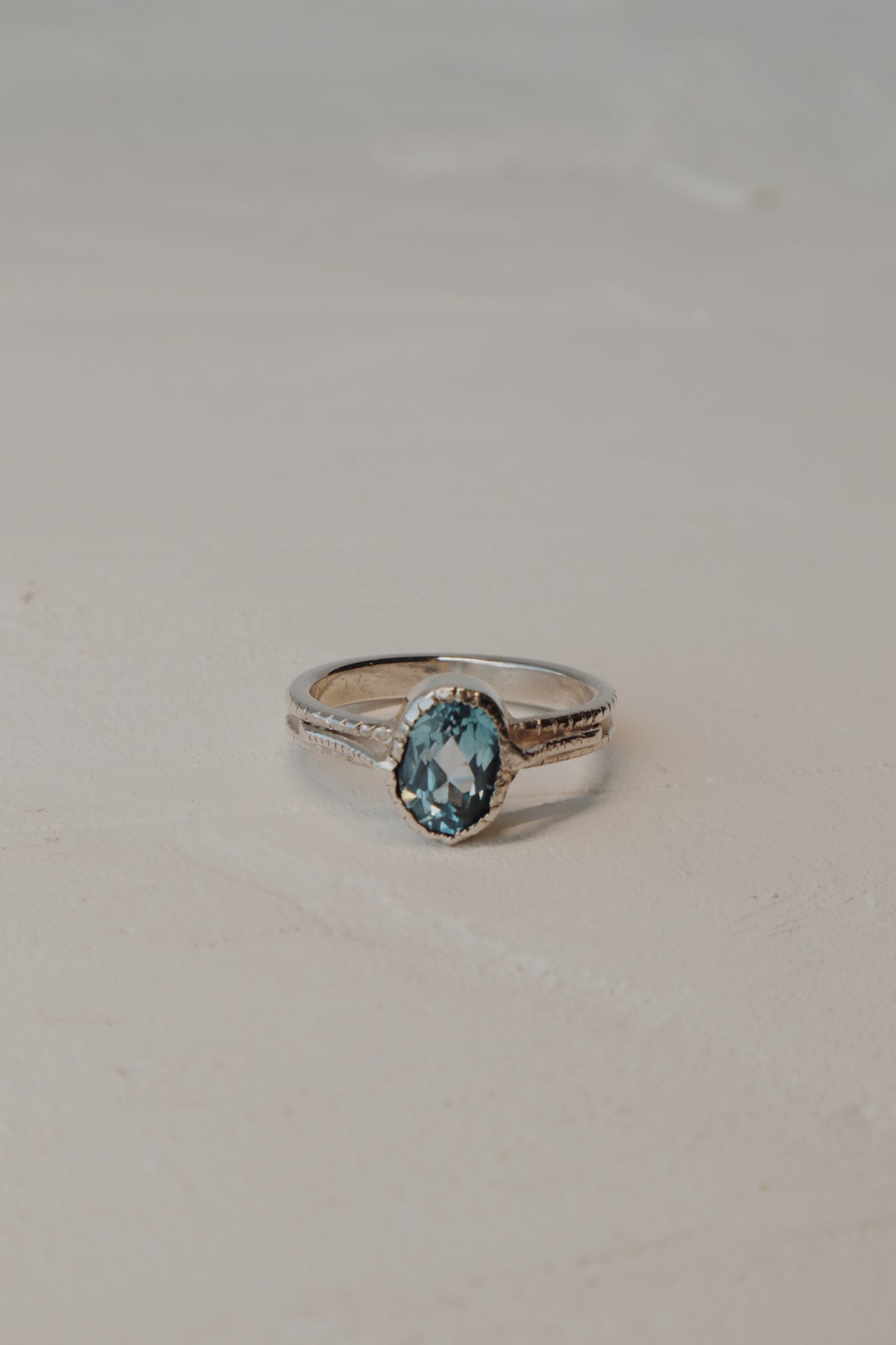 Harriet Vintage-inspired Blue Topaz Ring