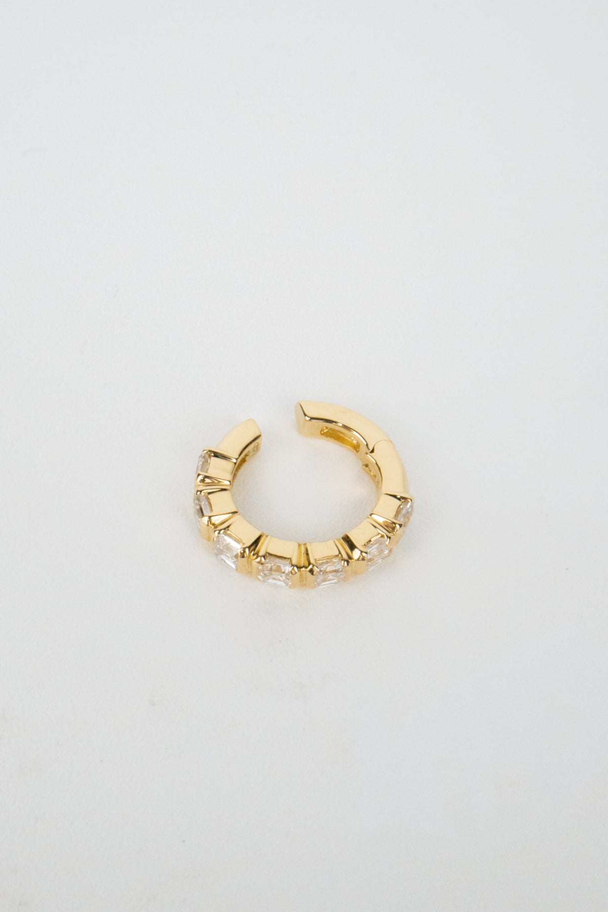 10K Mara Diamond Ear Cuff- 0.79ctw Laboratory Grown Diamond Asschers