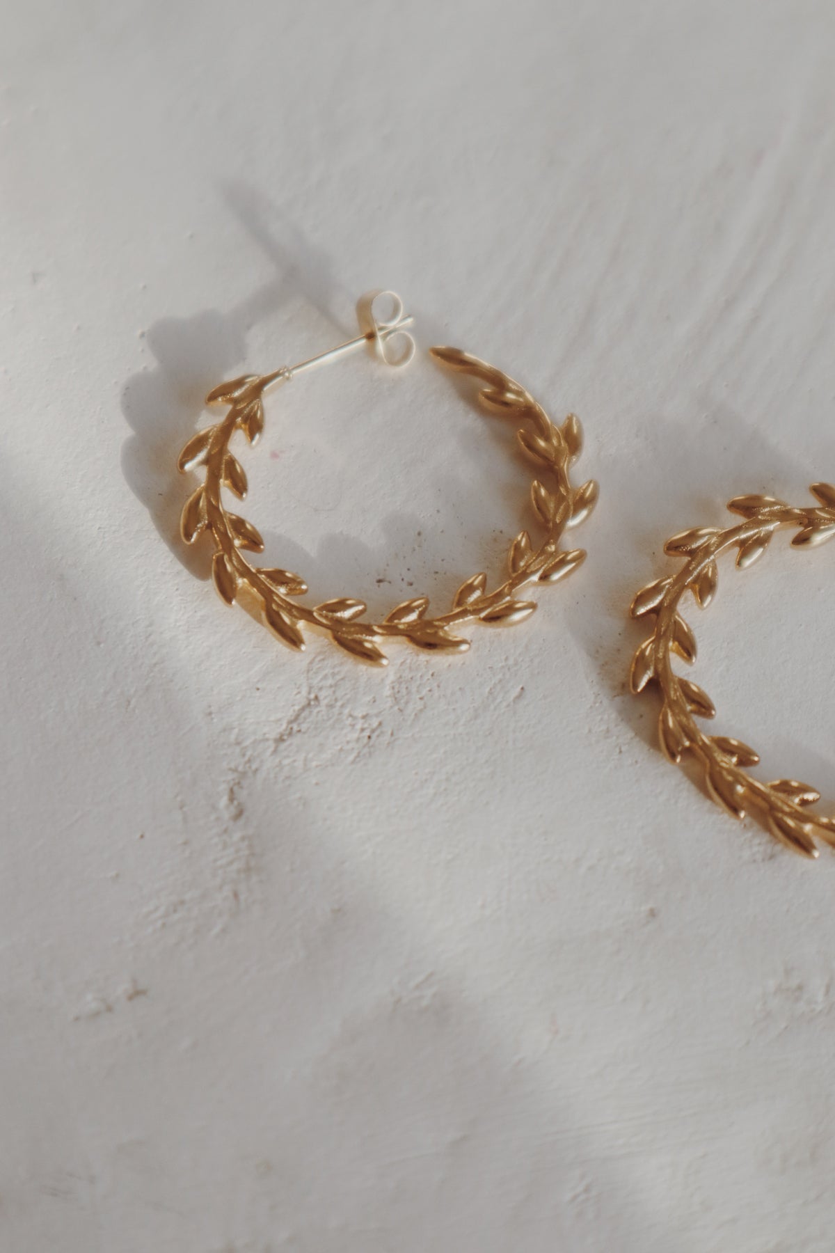 Fern Hoop Earrings