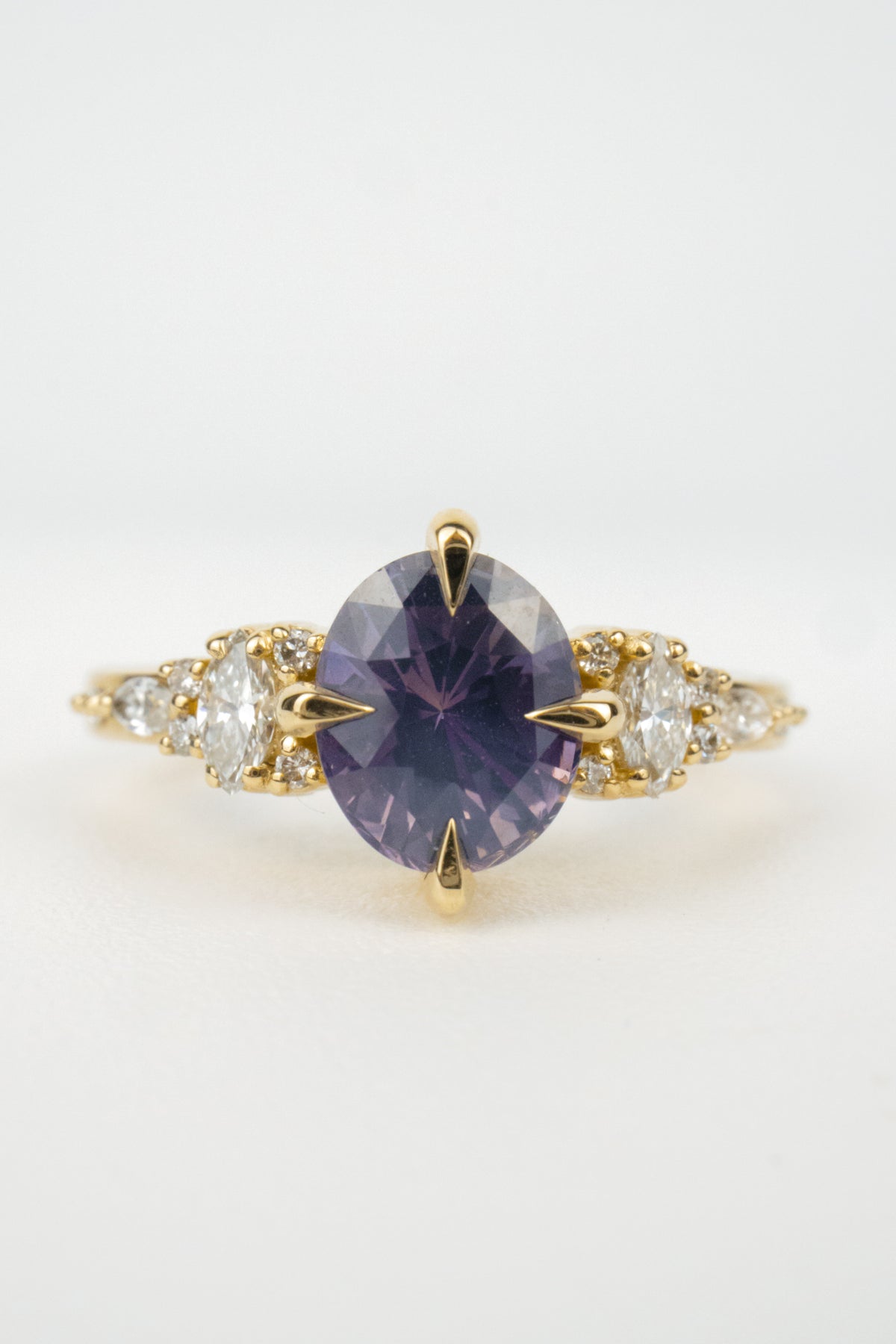 Madeline Engagement Ring- 1.70ct Oval Sri Lanka Sapphire