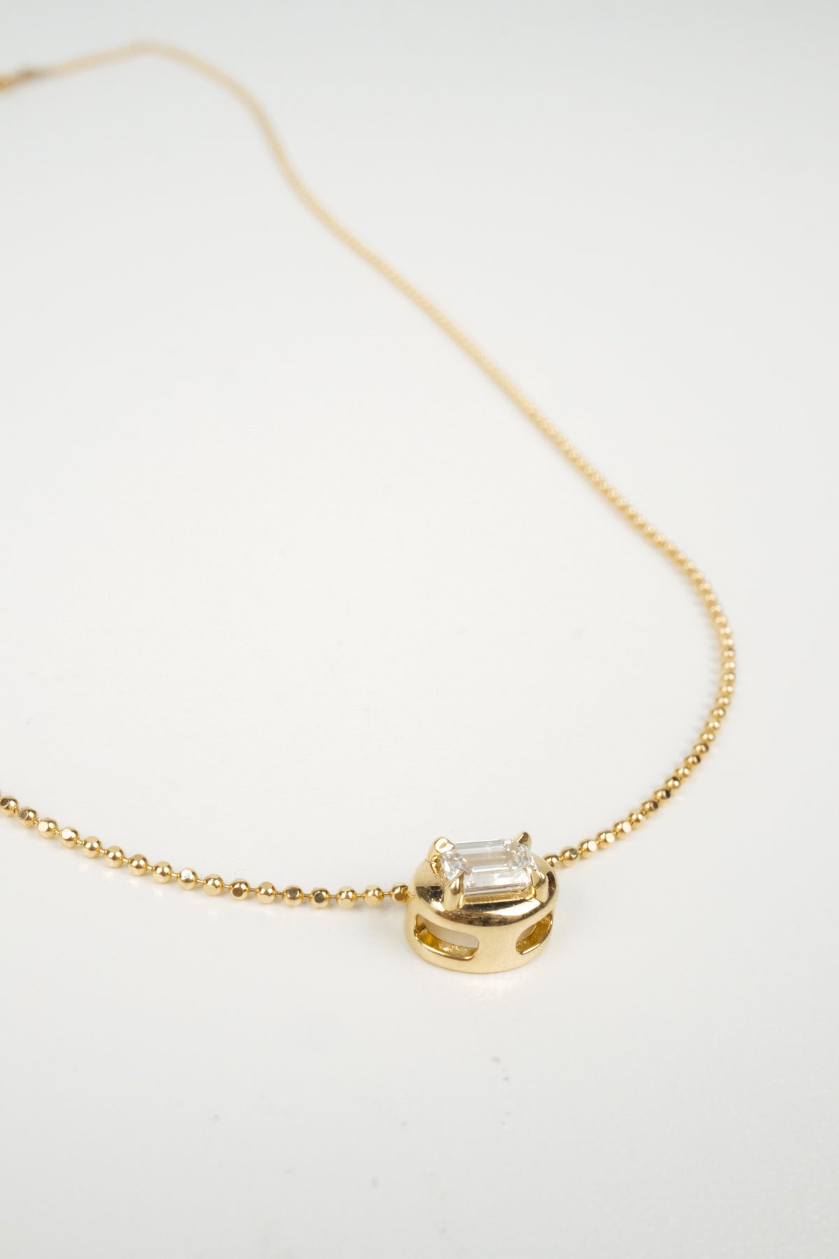 Archie Diamond Necklace- Slider Pendant 0.4ct