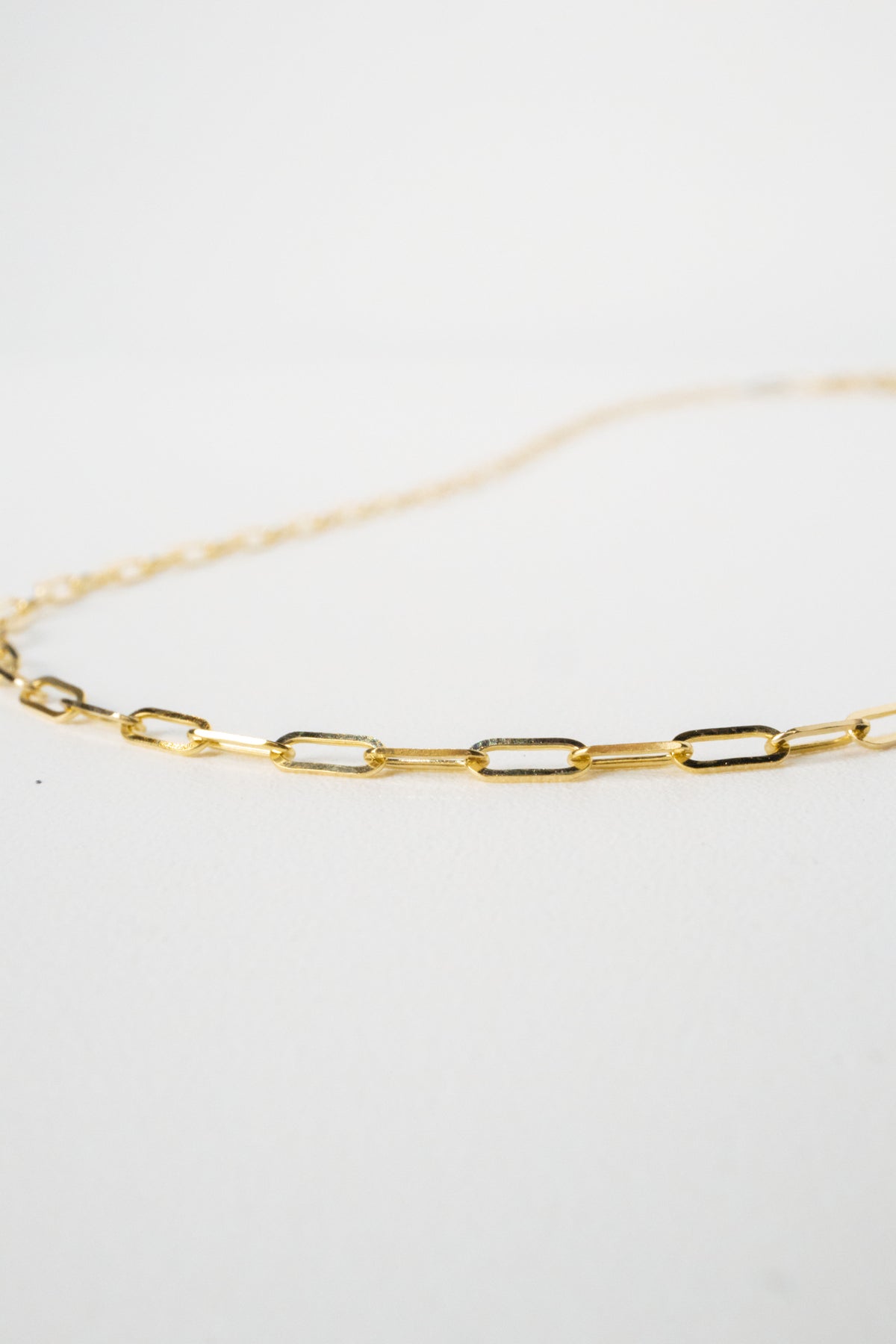 10K Gold Paperclip Necklace