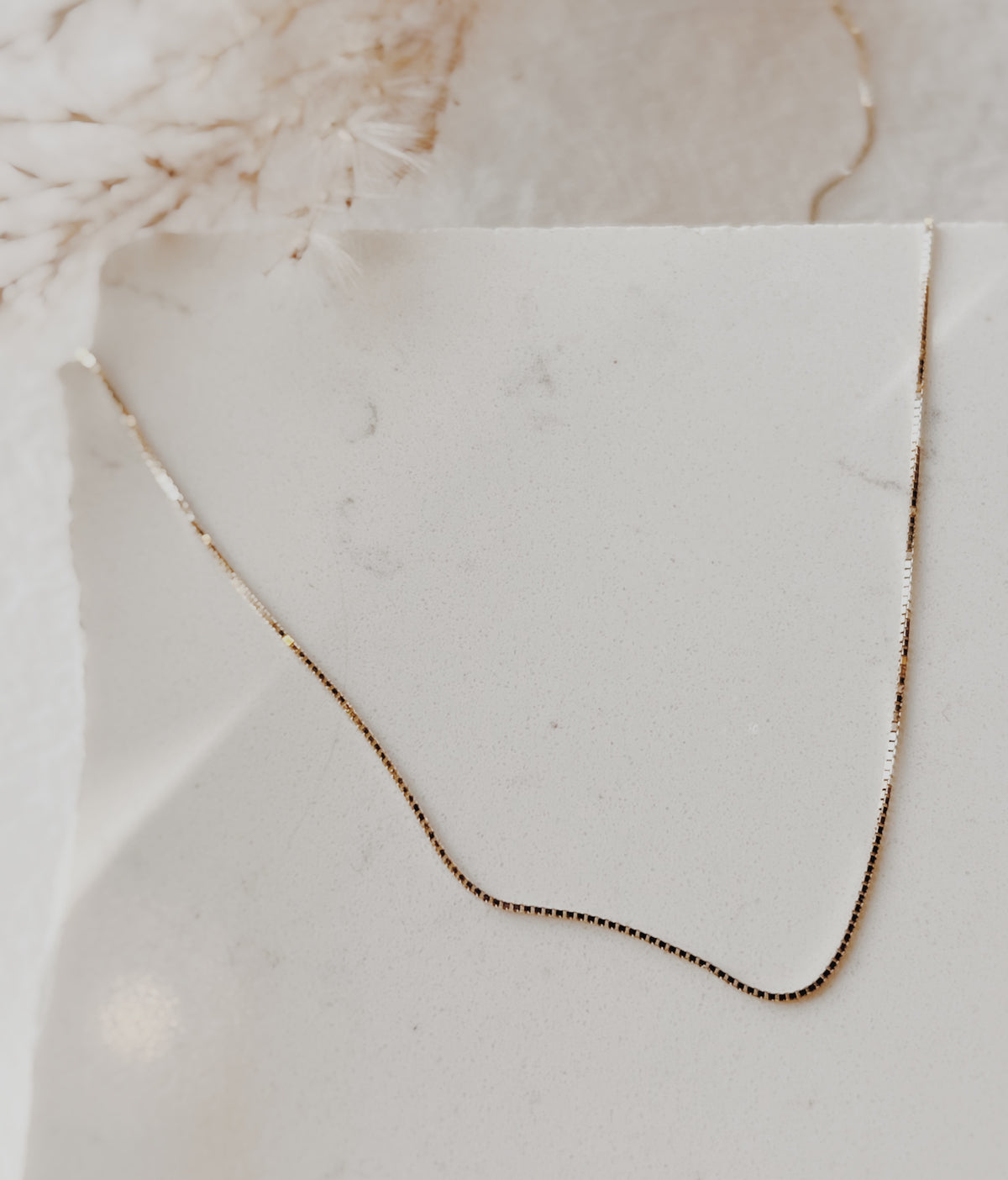 14k Box Chain Necklace