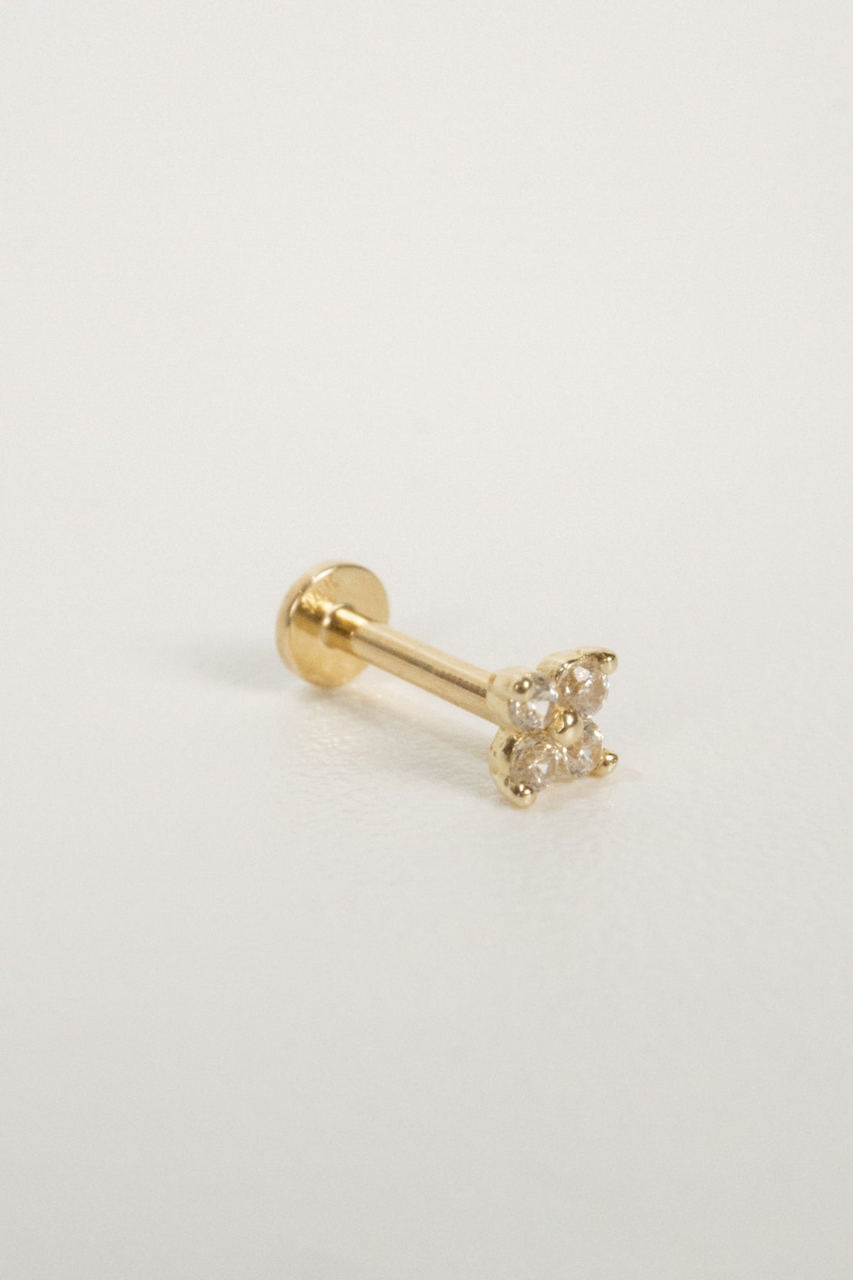 14K Poppy Cartilage Stud Earring