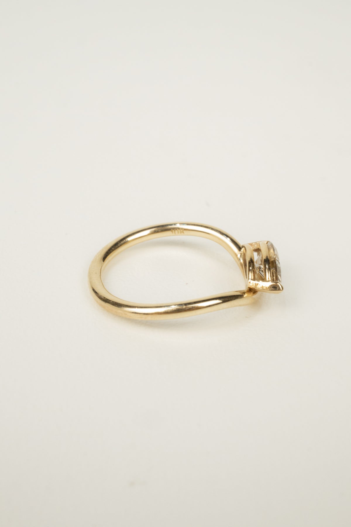 Kennedy Pinky Ring- 0.5ct Marquise Champagne Diamond