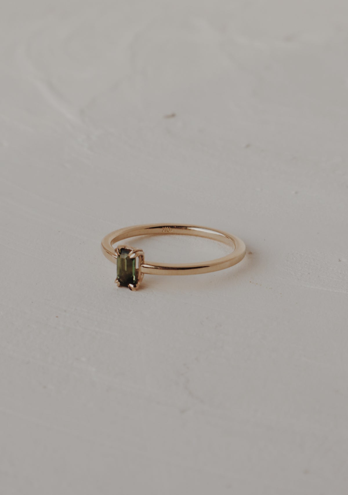 10k Tourmaline Stacking Ring