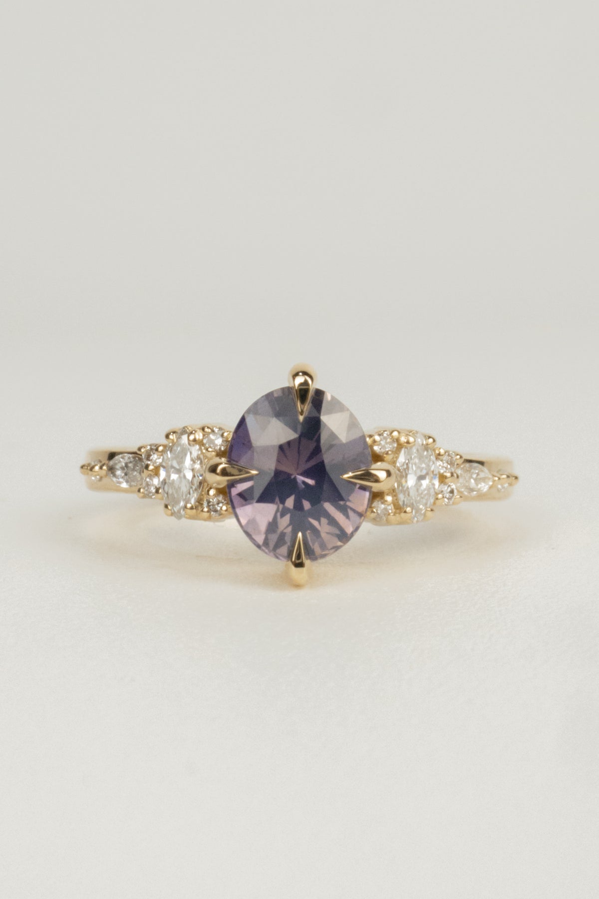 Madeline Engagement Ring- 1.70ct Oval Sri Lanka Sapphire