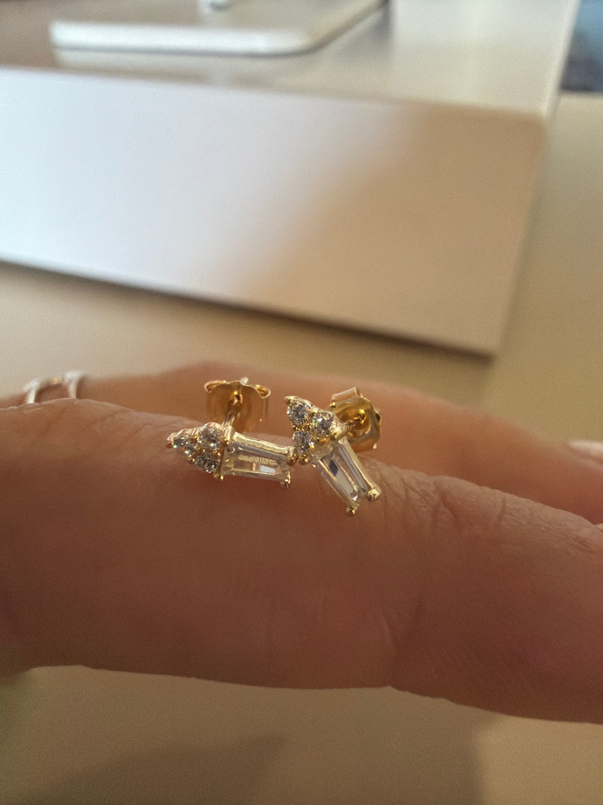 10k Solid Gold Dainty Studs