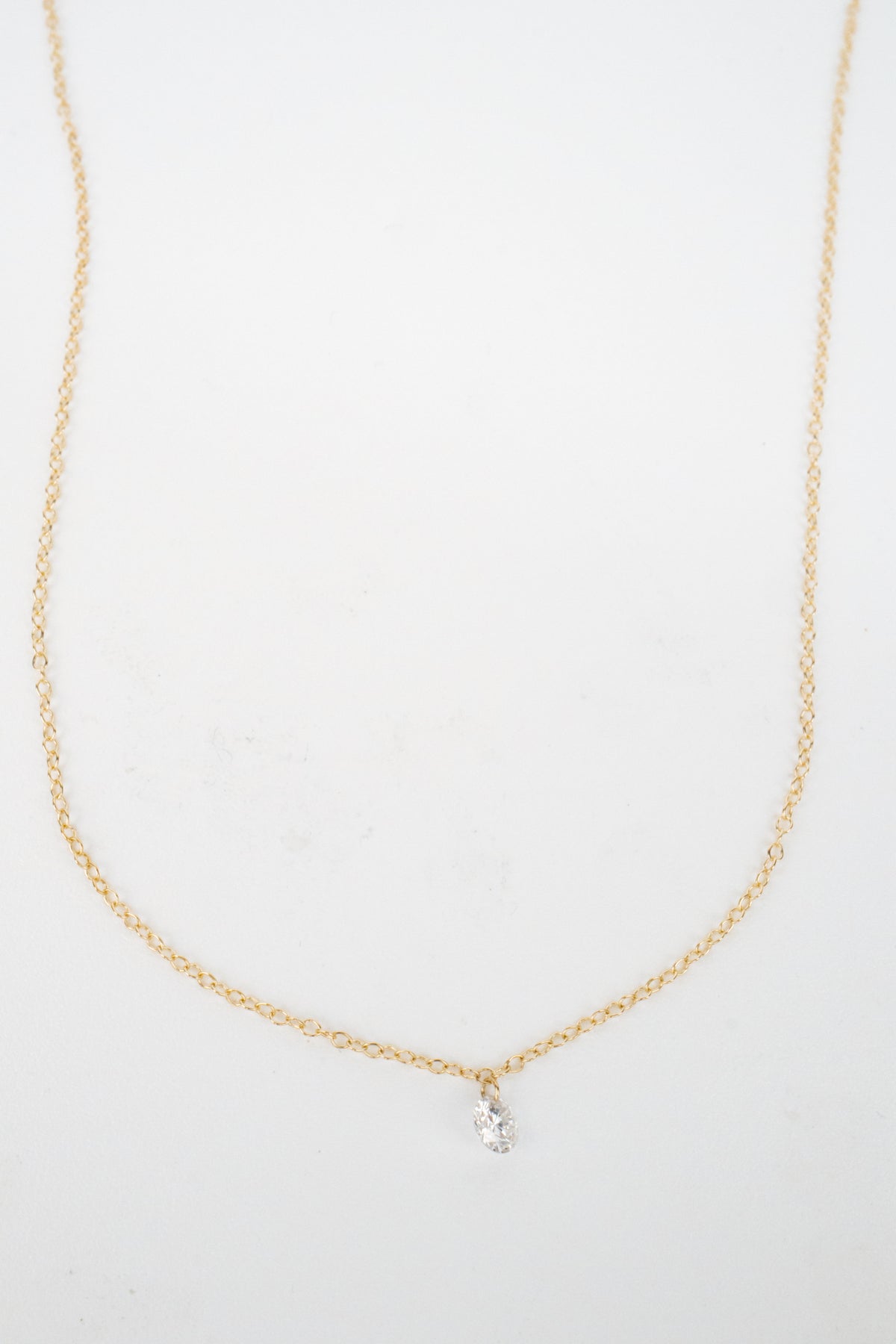 10K Marcel Floating Diamond Necklace