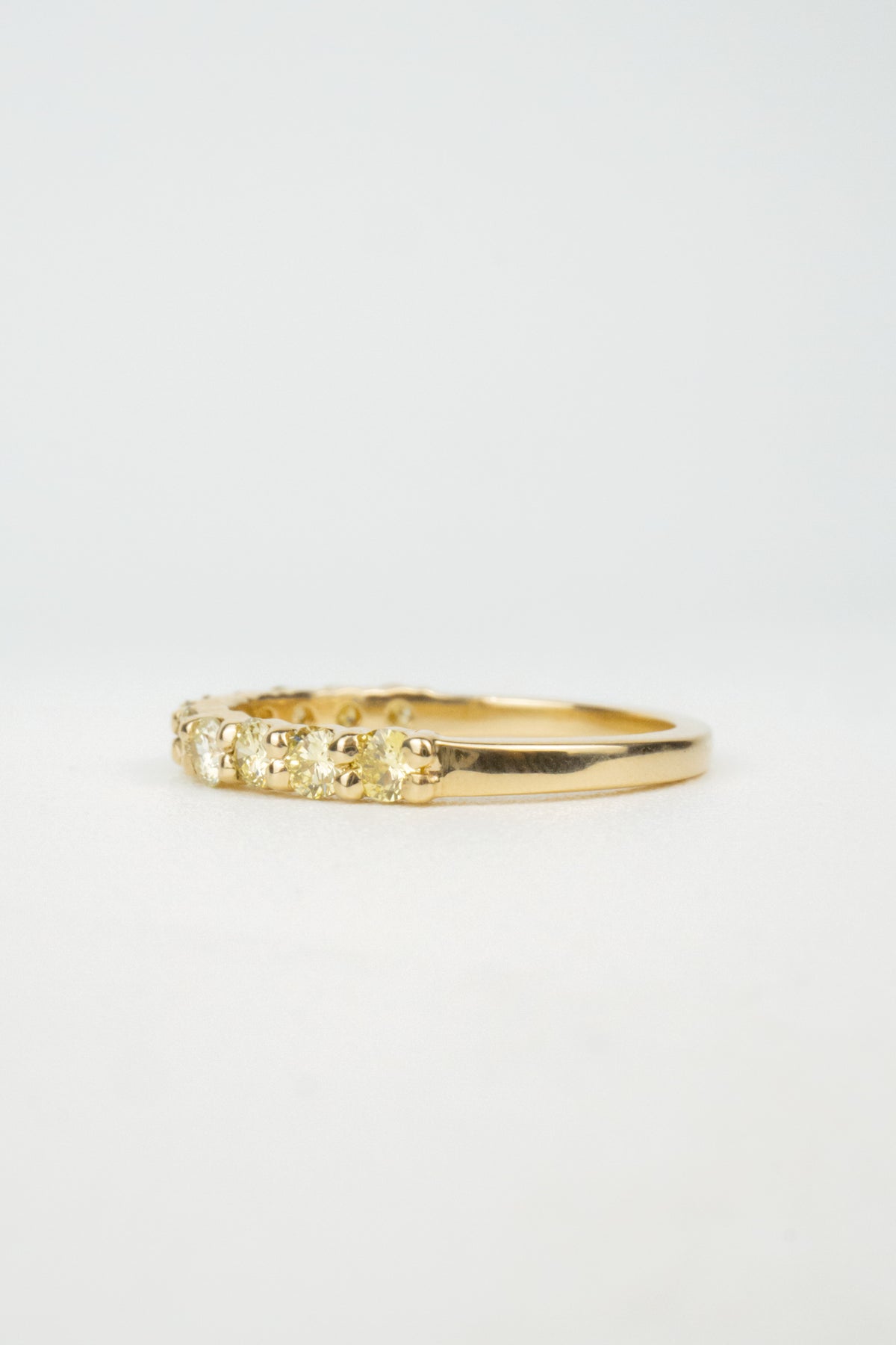 Margot Wedding Band- Yellow Diamonds