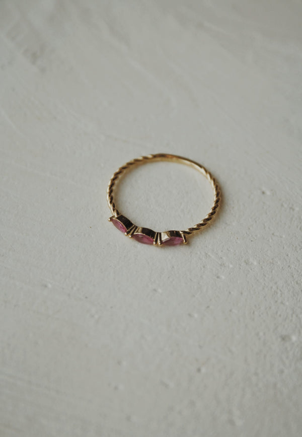Harper Pink Marquise Ring