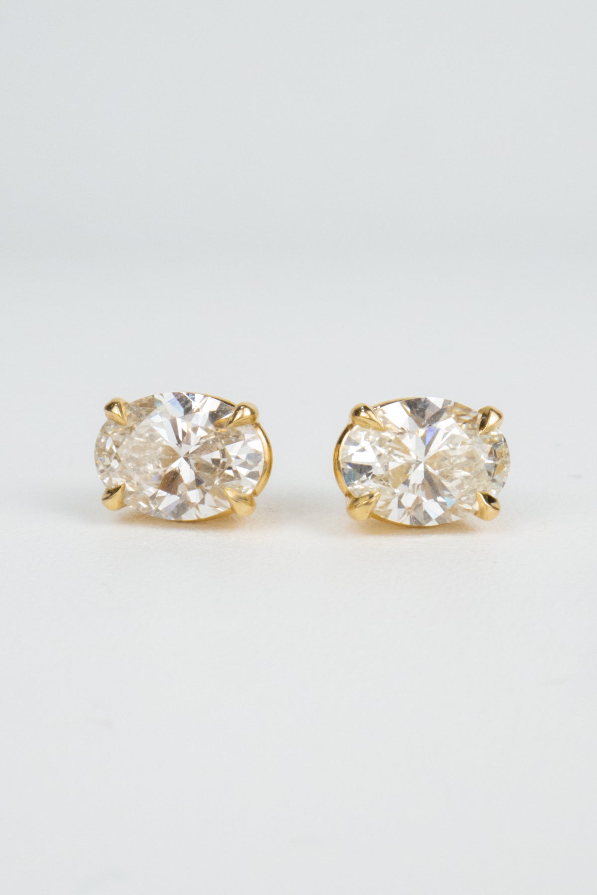Greer Diamond Earrings- 2ctw Oval