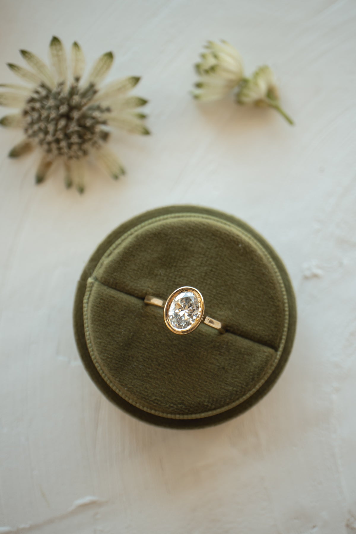 Carsyn Oval Bezel Engagement Ring