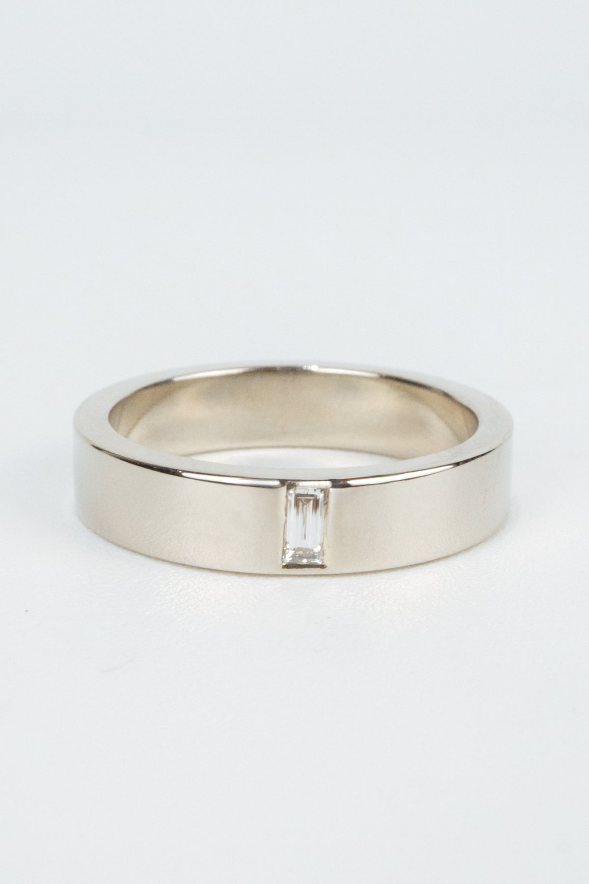 Ryder Men’s Wedding Band- 0.1ct Baguette Diamond