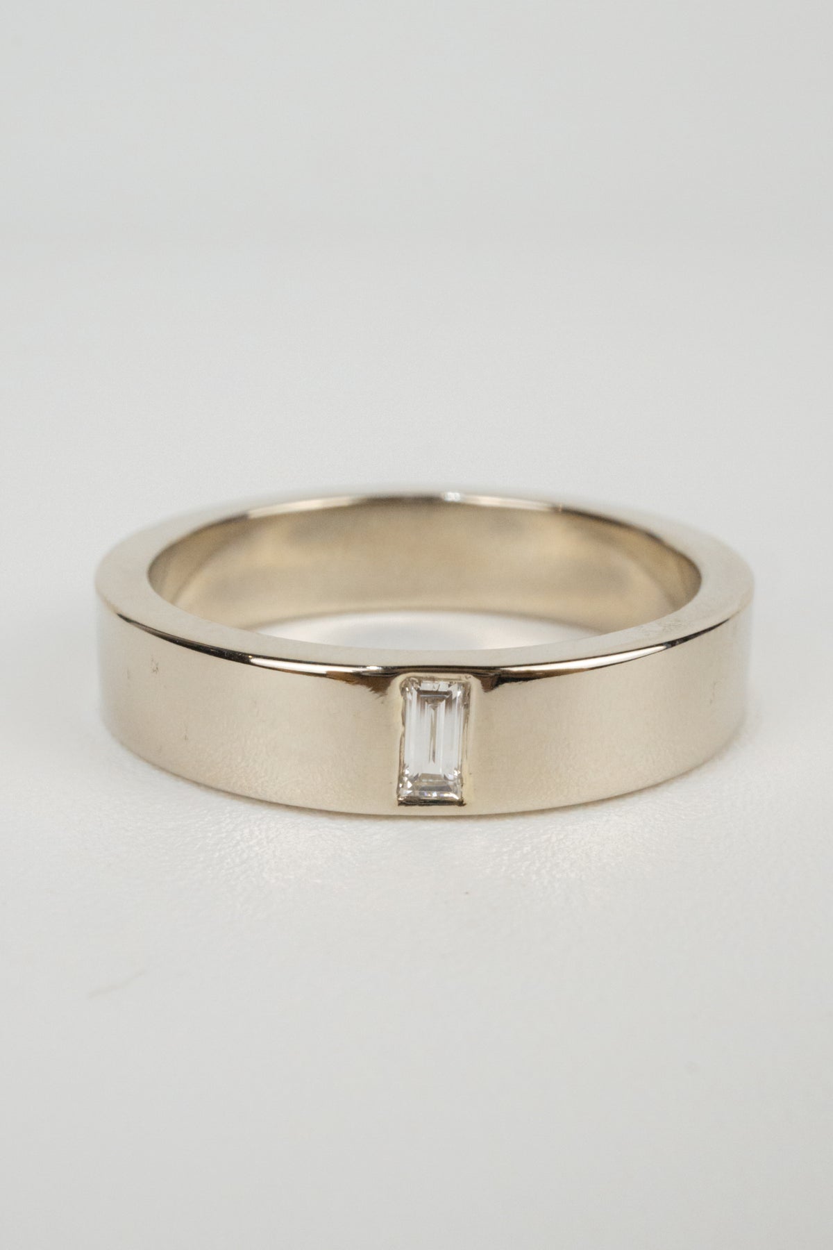 Ryder Wedding Band- White Gold