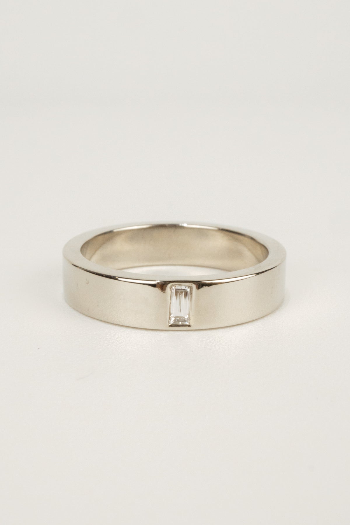 Ryder Wedding Band- White Gold
