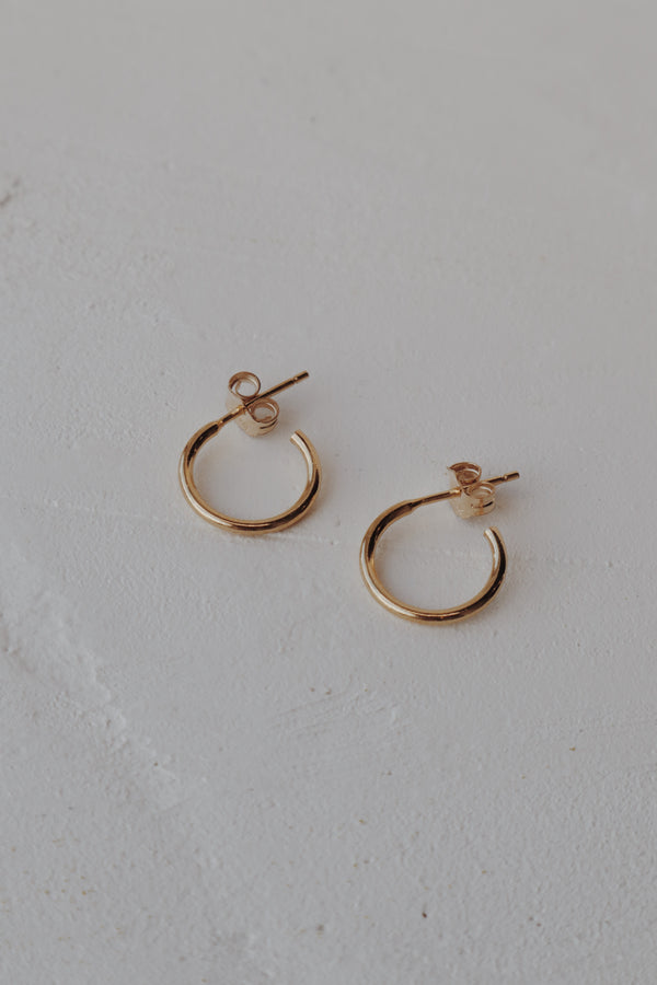 Rhys Hoop Earrings- Gold Filled