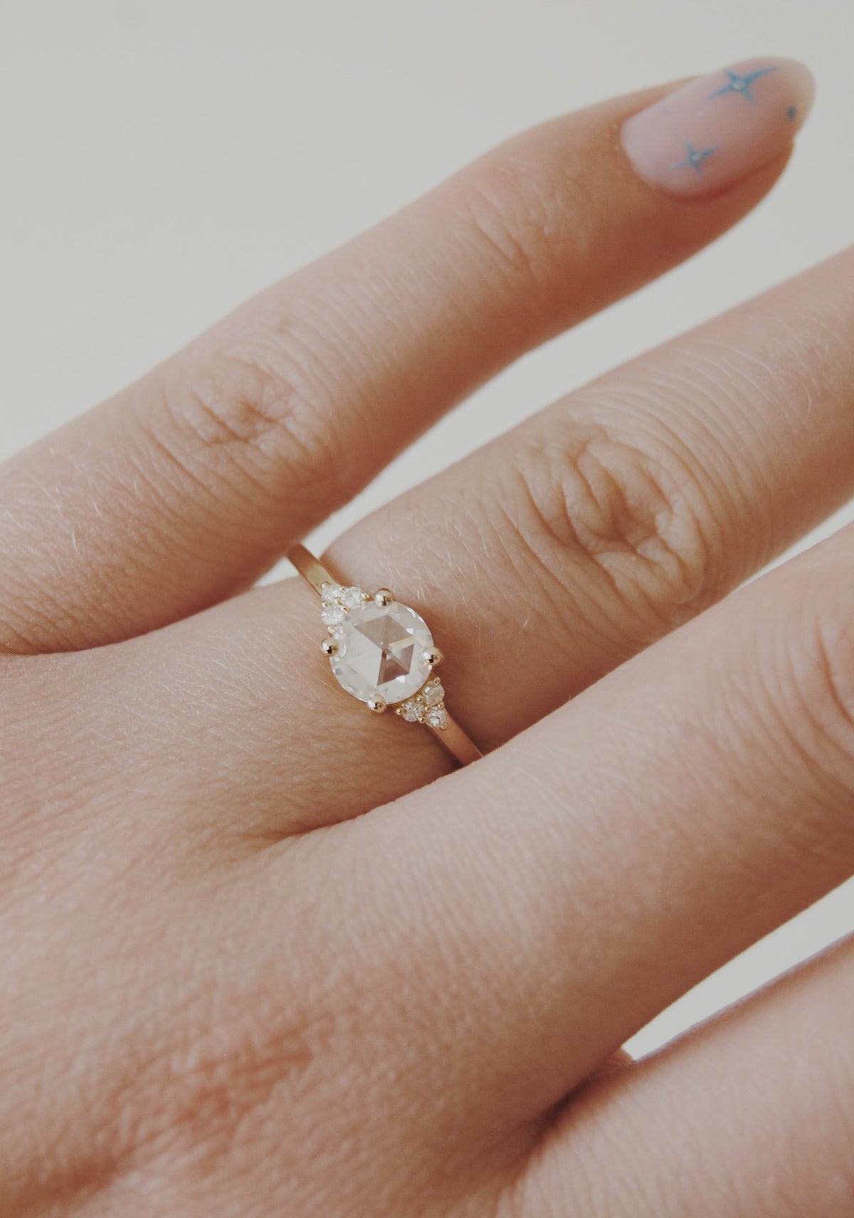 Poppy Rose-Cut Engagement Ring