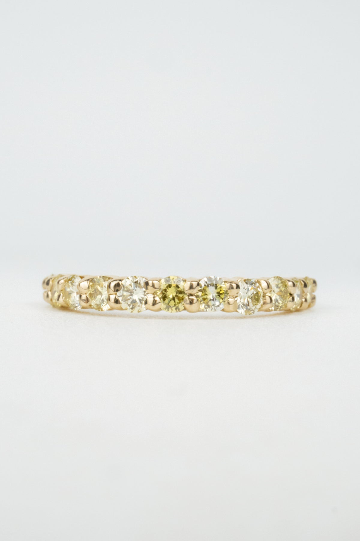 Margot Wedding Band- Yellow Diamonds