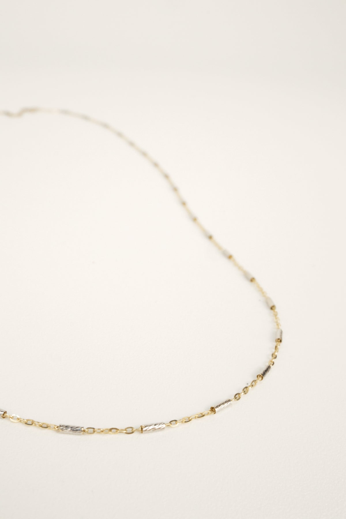 10K Sage Mixed Metal Necklace