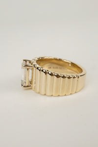 Elizabeth Engagement Ring- 2ct Emerald-Cut