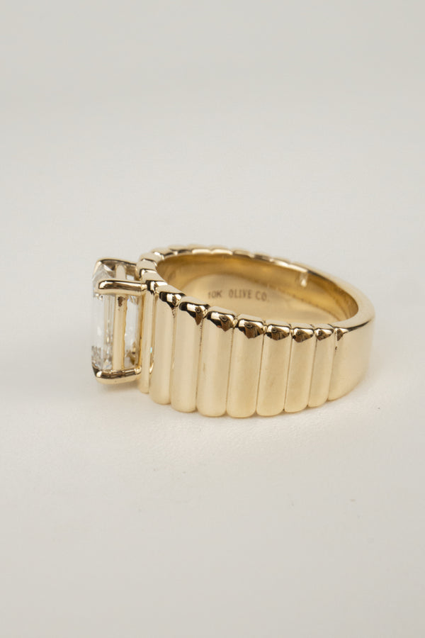 Elizabeth Engagement Ring- 2ct Emerald-Cut