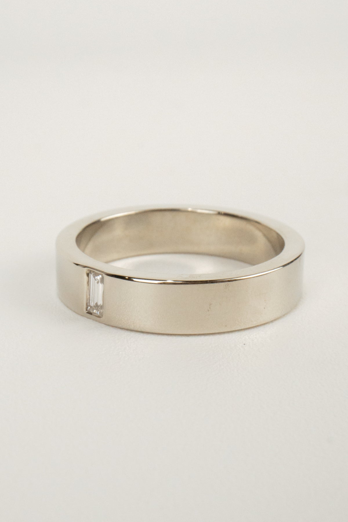Ryder Wedding Band- White Gold