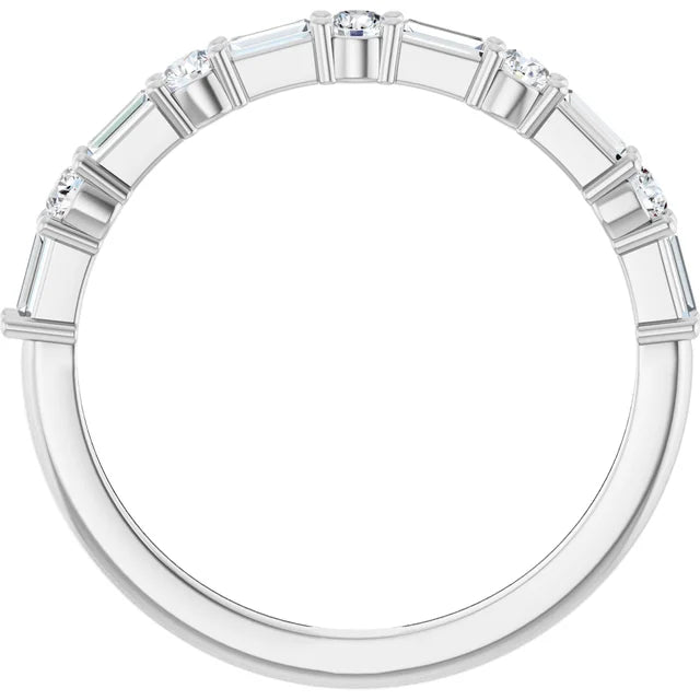 Haven Wedding Band - White Gold