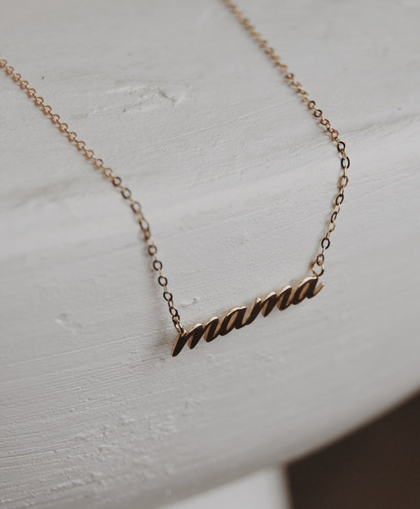 10k Gold Mama Necklace