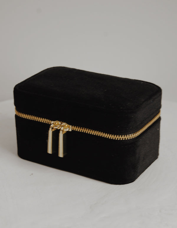 The Decades Mini Jewelry Box in Black and Boujee