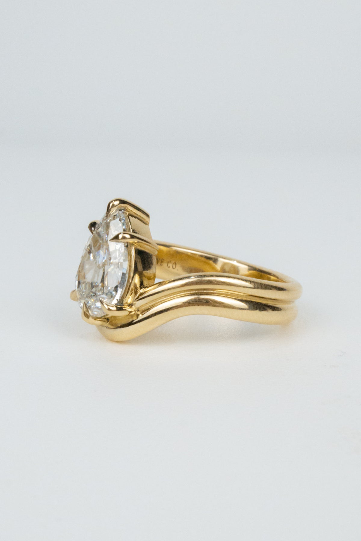 Tyler Engagement Ring- 2.5ct Antique Pear