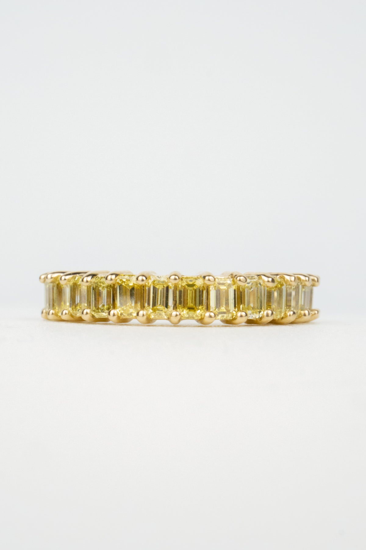 Millie Wedding Band- Yellow Diamonds