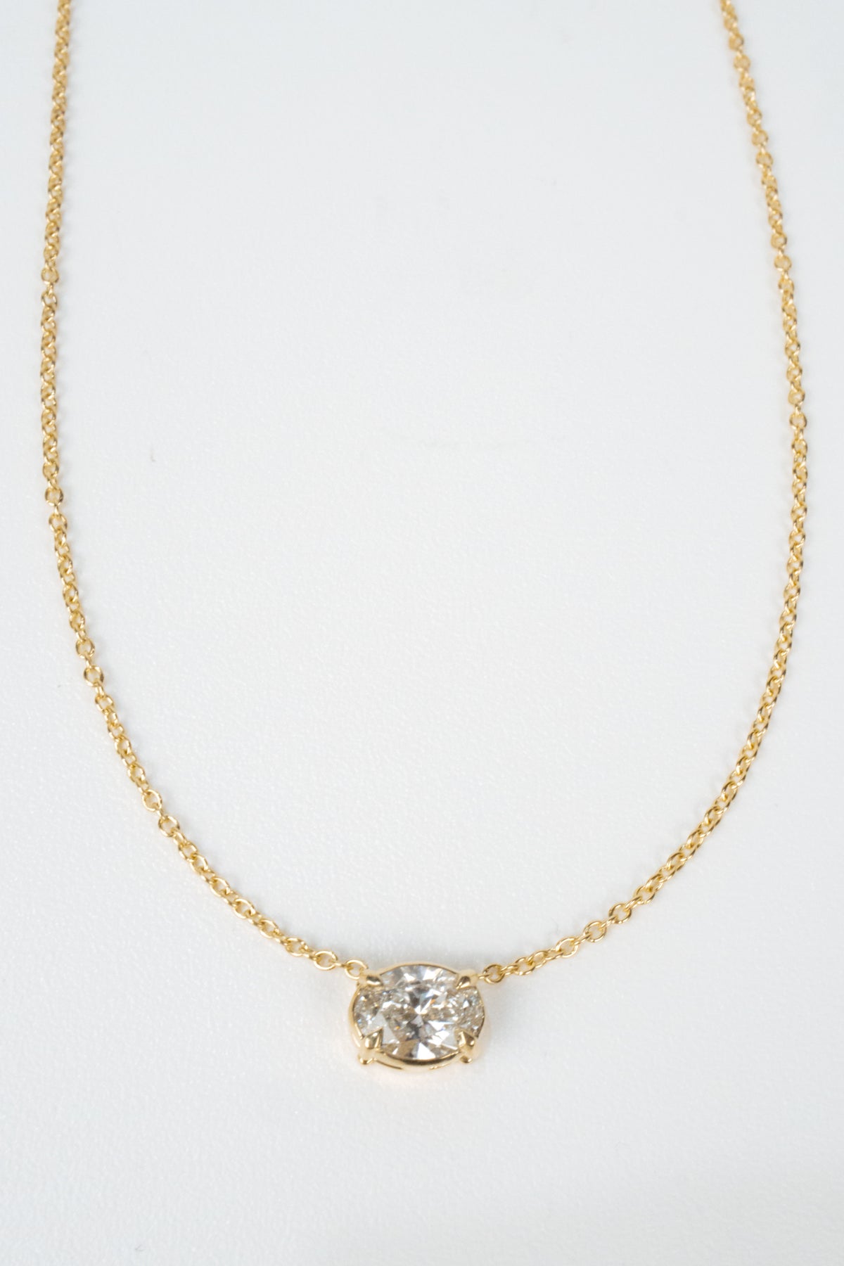 Penn Diamond Necklace- 1ct Oval