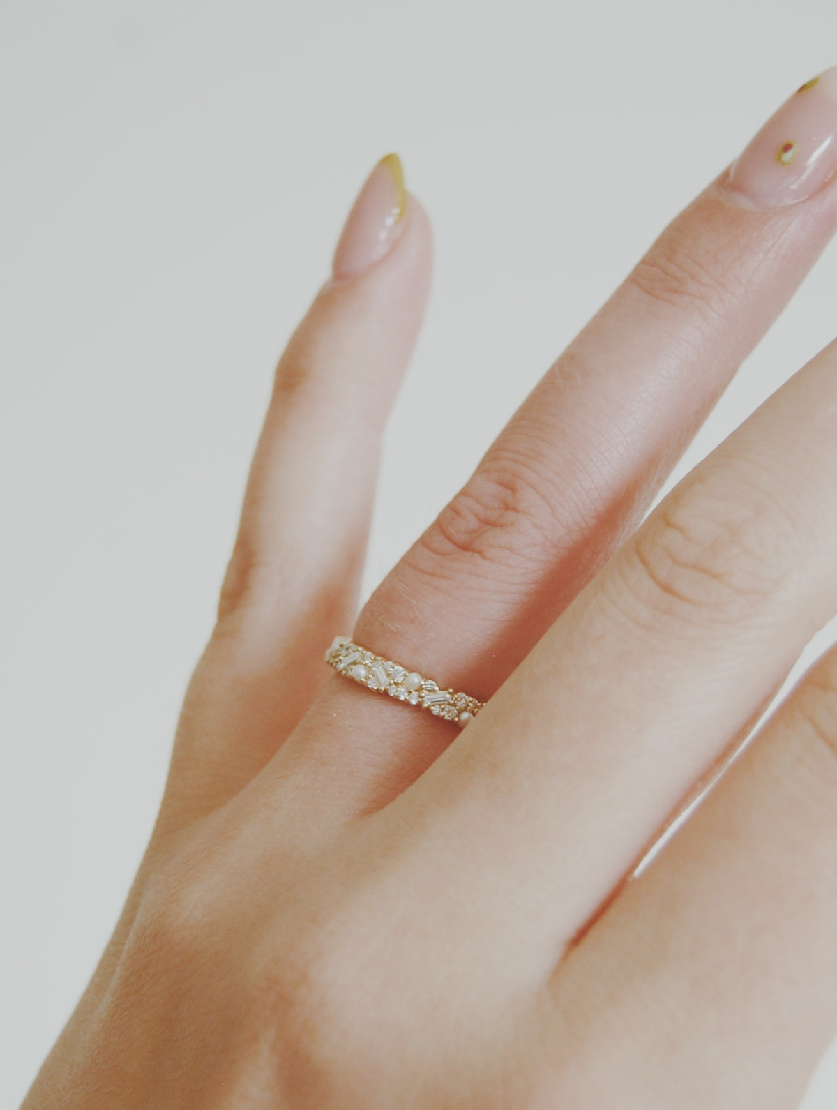 Rowan Pearl & Diamond Confetti Ring