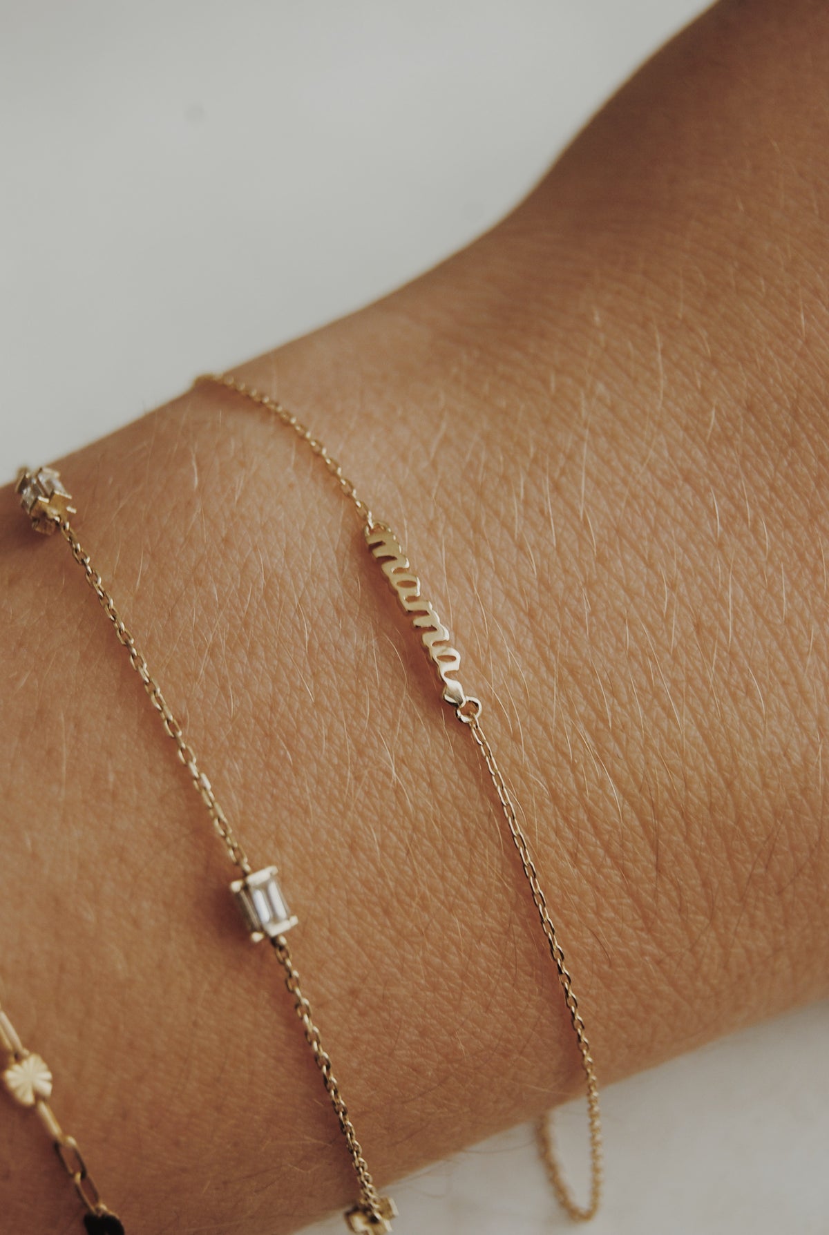 10k Gold Mama Bracelet