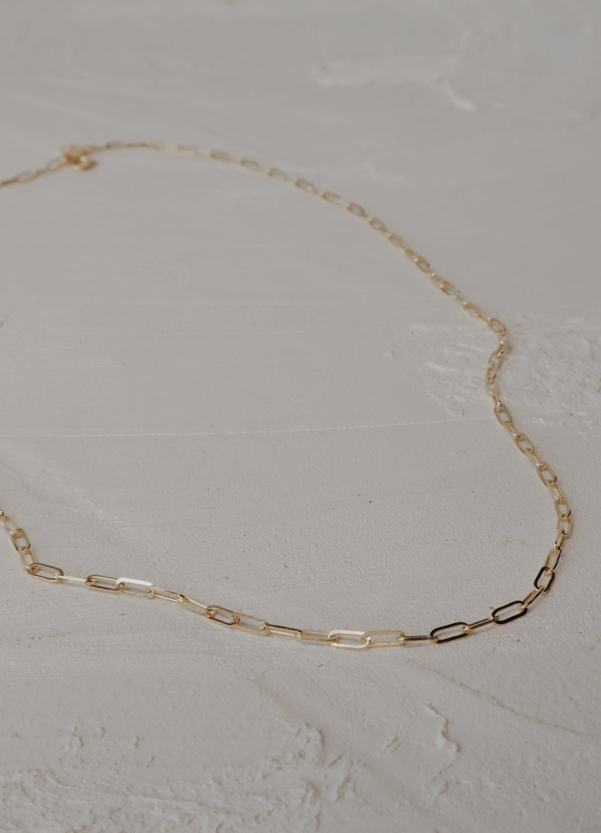10K Gold Paperclip Necklace