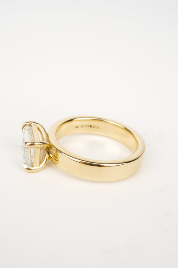 Charlotte Engagement Ring- 2ct Emerald-Cut
