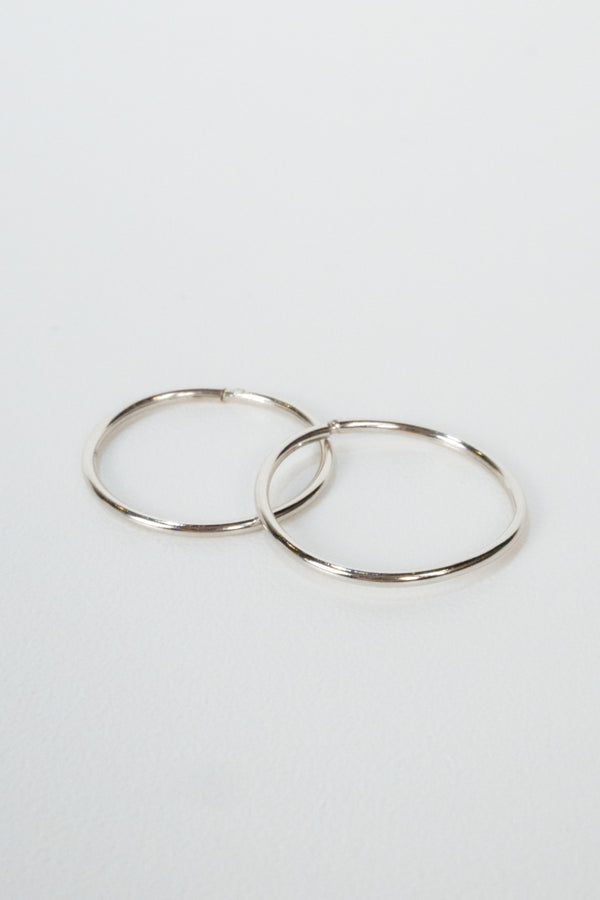 10k Seamless Hoop Earrings - 16 mm
