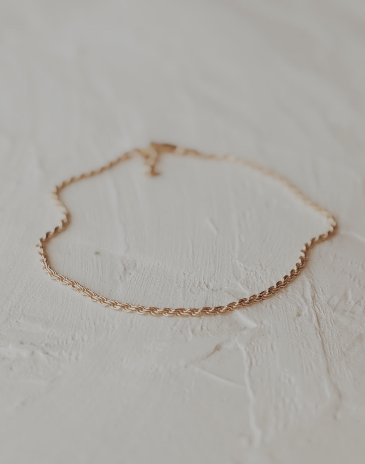 Vermeil Rope Chain Anklet