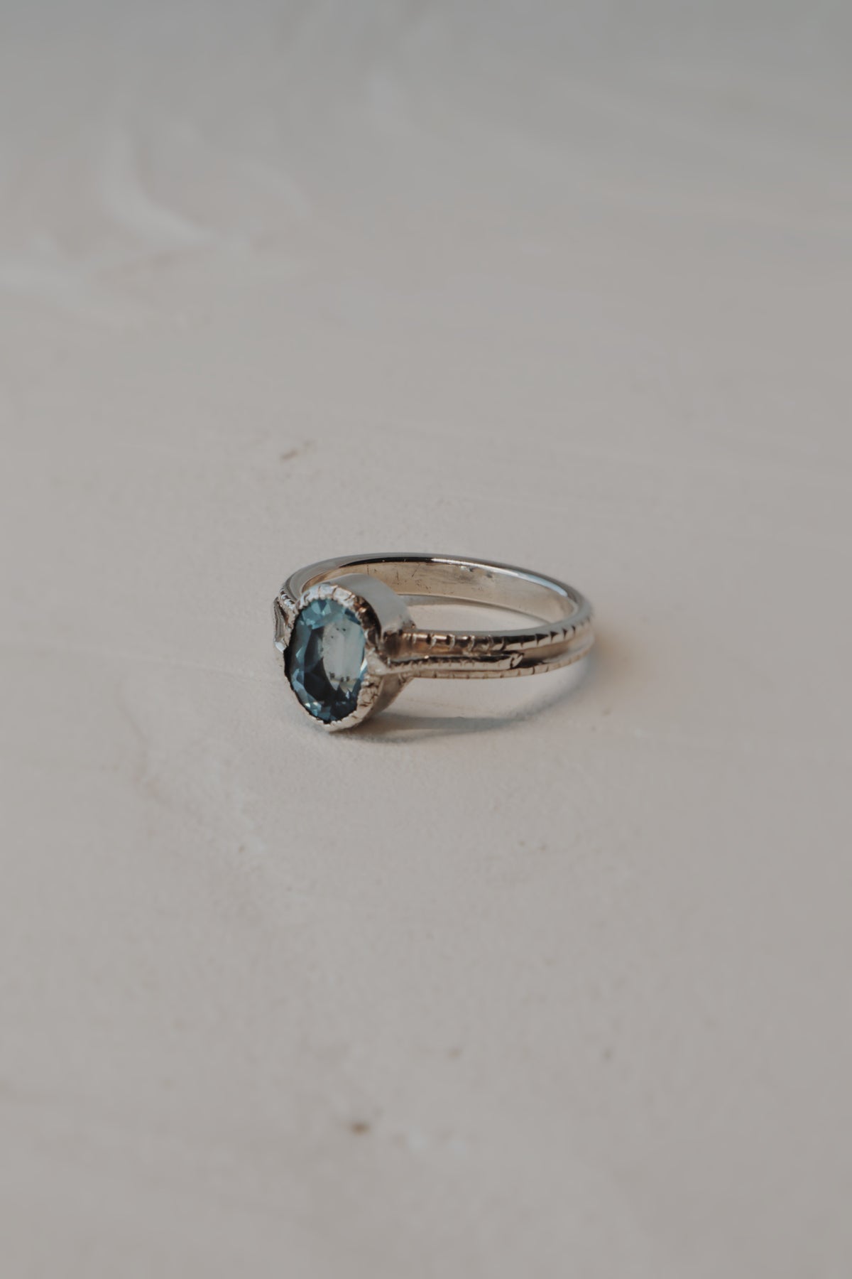 Harriet Vintage-inspired Blue Topaz Ring