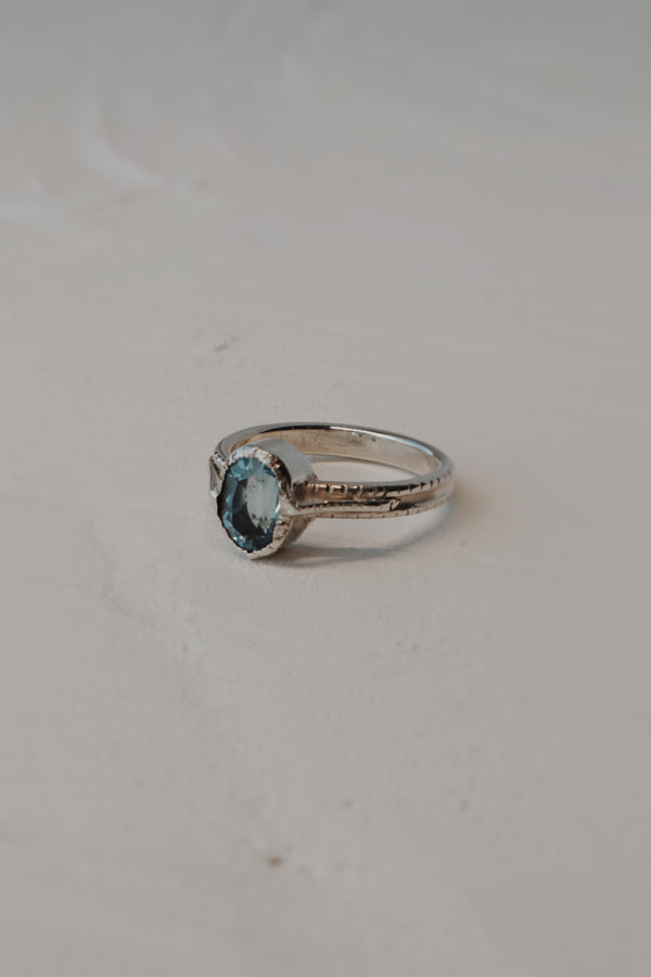Harriet Vintage-inspired Blue Topaz Ring